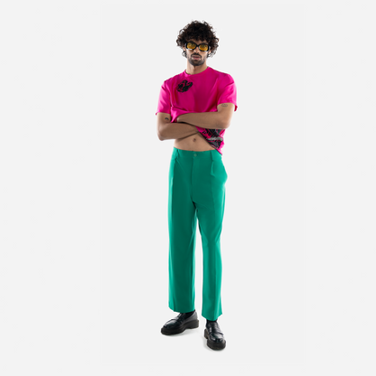 T-Rex Pink Satin Silk T-shirt